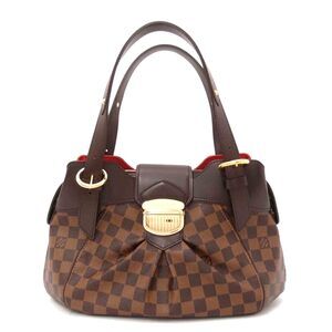 Louis Vuitton Sistine Damier Ebene Brown Leather